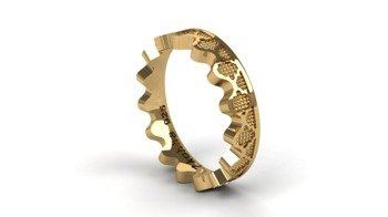 Corona Anello Nuziale in Oro