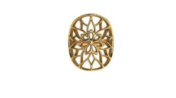 Anello placcato oro Yorkshire Gold